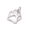 12 Pack: Charmalong™ Silver-Plated Paw Charm by Bead Landing™